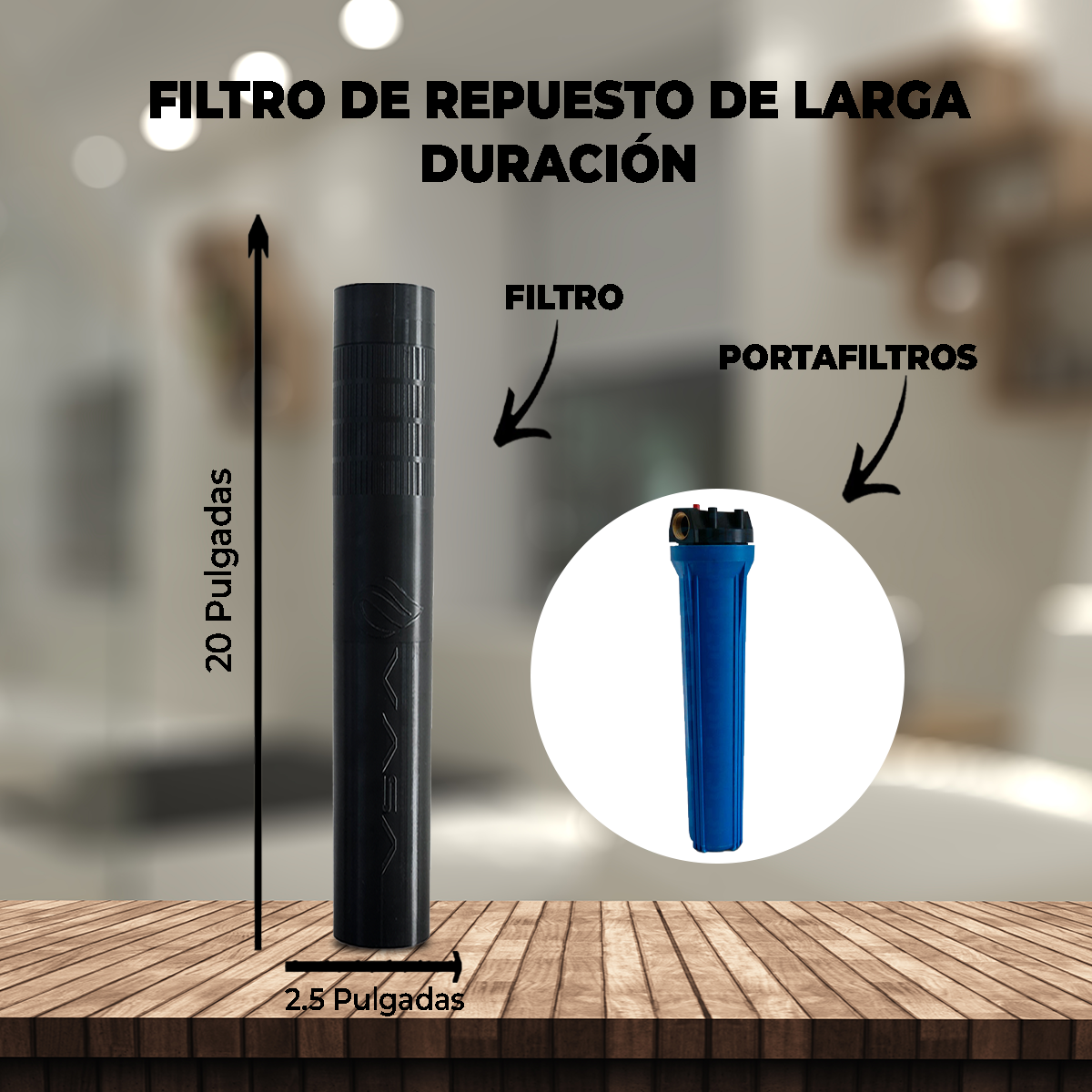 Filtro de LARGA DURACIÓN ¡Elige las medidas!